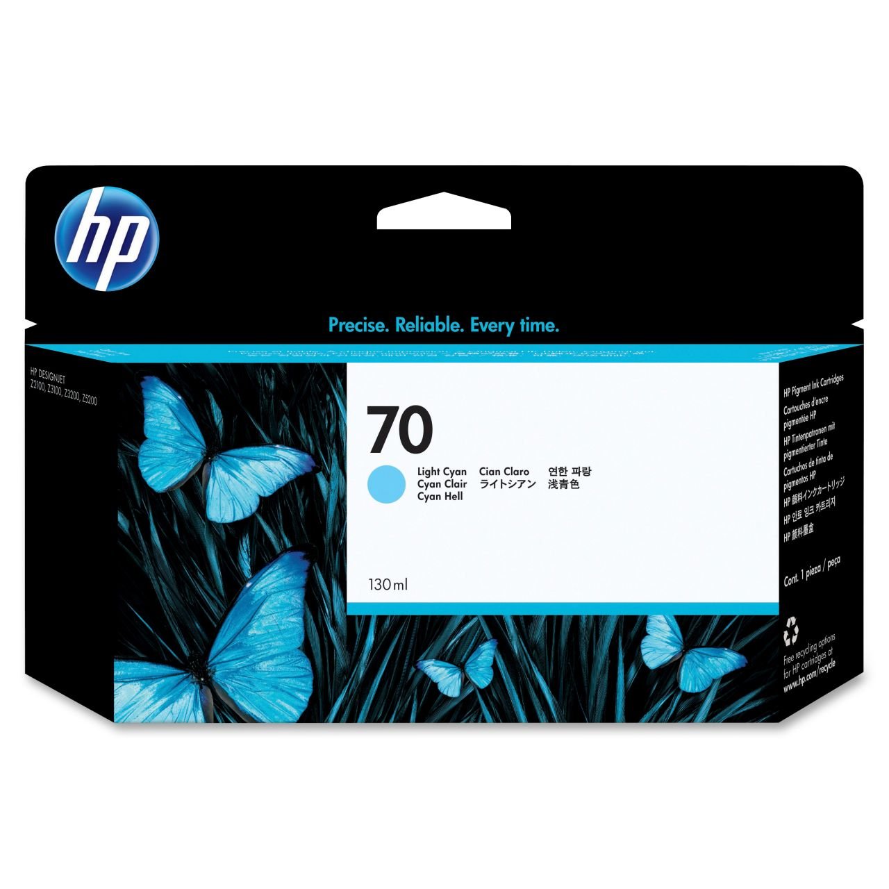 HP 70 C9390A / Designjet 2100/ 3100 / 3200 / 5200 Açık Mavi Orjinal Kartuş