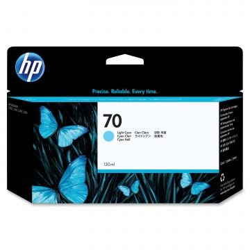 HP 70 C9390A / Designjet 2100/ 3100 / 3200 / 5200 Açık Mavi Orjinal Kartuş
