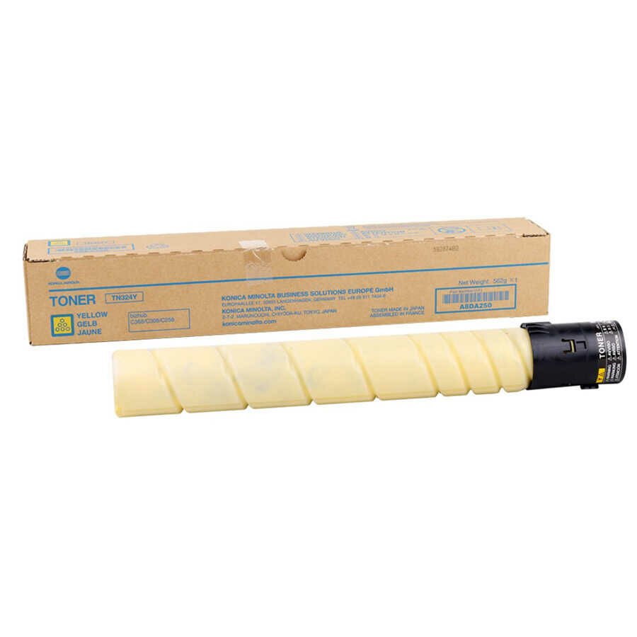 Konica Minolta Uyumlu Tonermax TN-324/A8DA250 Orjinal Toner Sarı / Bizhub C258 / C308 / C368