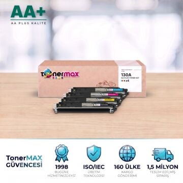 Hp 130A CMYK Muadil Toner Seti AA Plus / Color LaserJet Pro MFP M176 / M177 / CF350A / CF351A / CF352A / CF353A