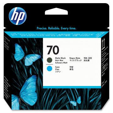 HP 70 C9404A Mat Siyah ve Mavi Orjinal Baskı Kafası