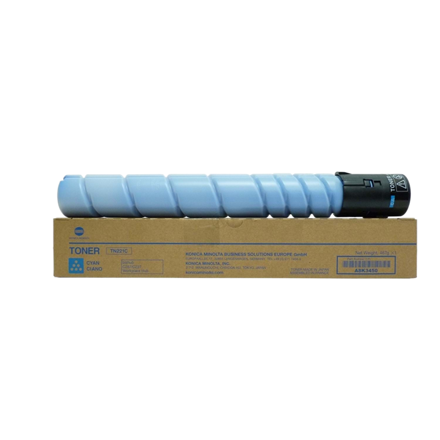 Konica Minolta Uyumlu Tonermax TN-221 Orjinal Toner Mavi / Bizhub C227 / C287