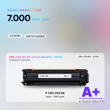 Canon CRG-059 Siyah Muadil Toner A Plus / LBP852Cx