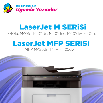 HP CF280X / Pro 400 M401 / M425 Muadil Toner - 4'lü Paket