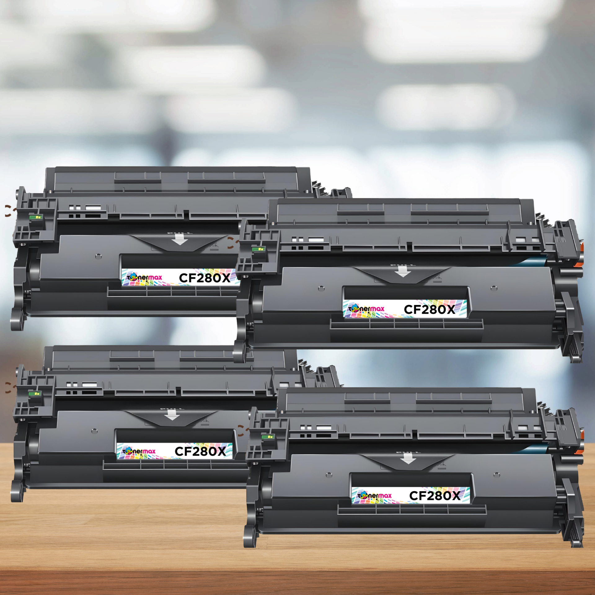 HP CF280X / Pro 400 M401 / M425 Muadil Toner - 4'lü Paket
