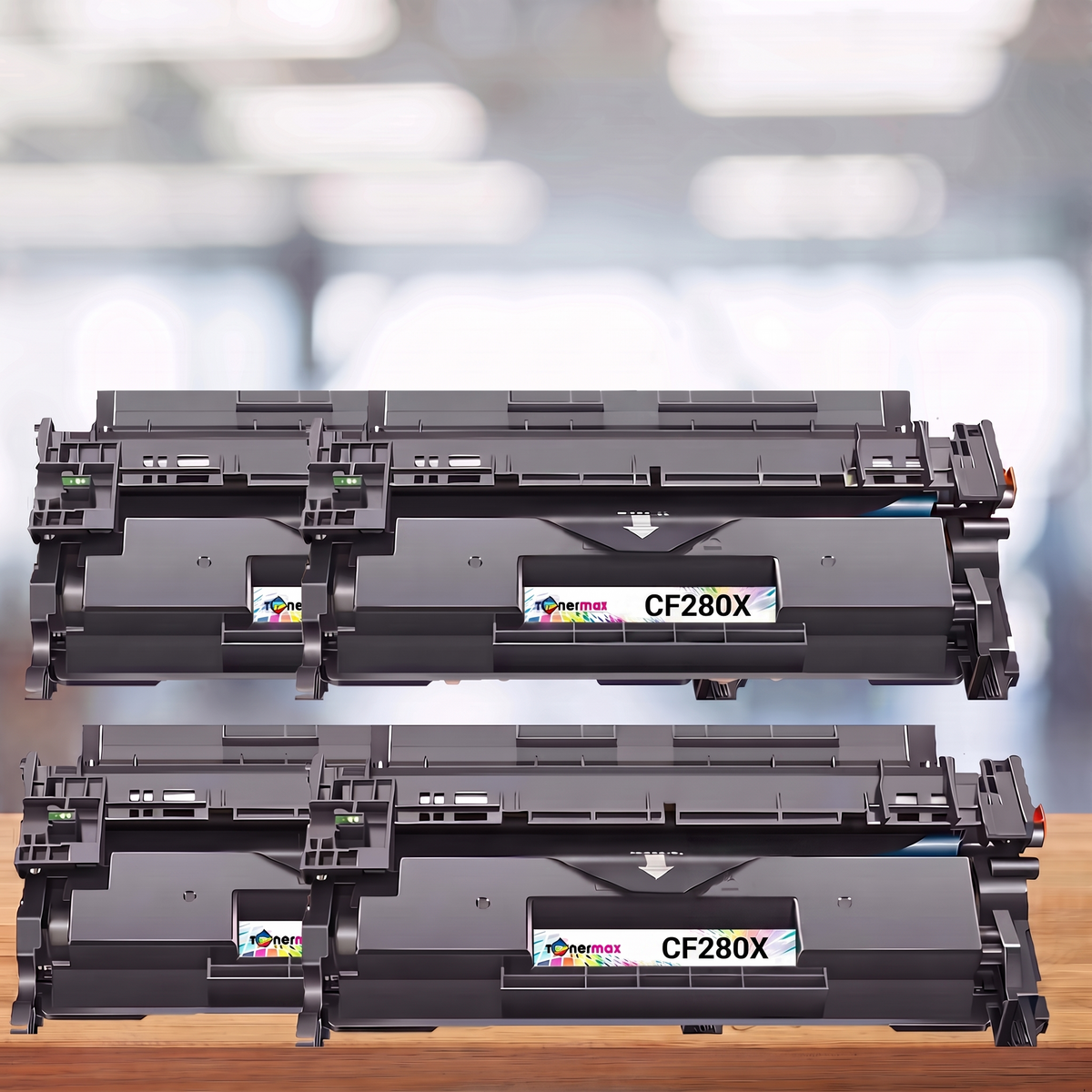 TonerMAX® CF280X Muadil Toner — Dörtlü Paket