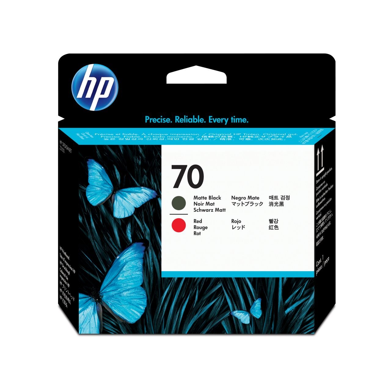 HP 70 C9409A Mat Siyah ve Kırmızı Baskı Kafası