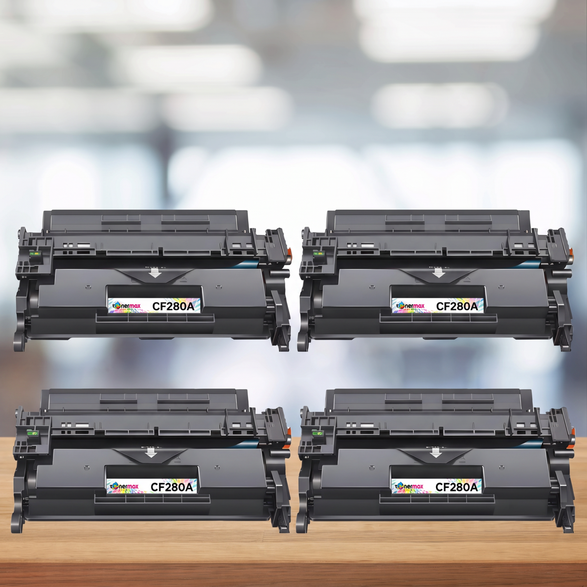 TonerMAX® CF280A Muadil Toner — Dörtlü Paket
