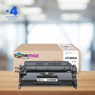 HP 80A / CF280A / Pro 400 M401 / M425 Muadil Toneri - 4'lü Paket
