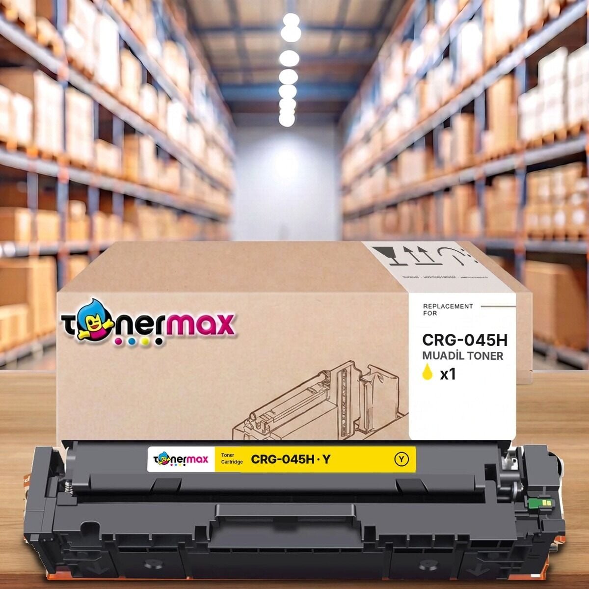 Canon CRG-045H Y Sarı muadil toner
