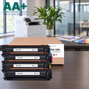 Canon CRG-059 CMYK Muadil Toner Seti AA Plus / LBP852Cx
