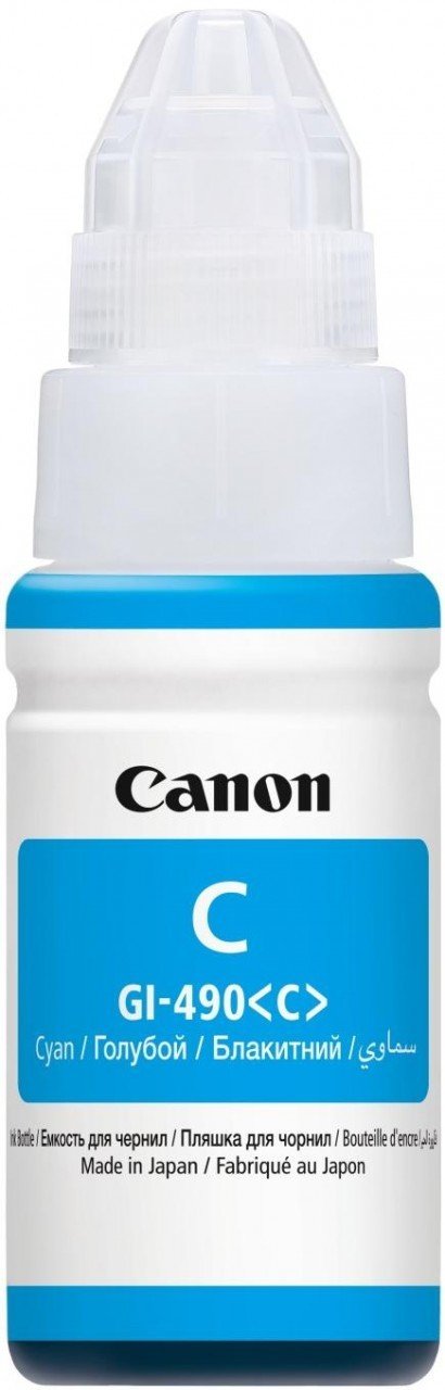 Canon GI-490 Orjinal Mavi Mürekkep / Pixma G1400 / G2400 / G3400