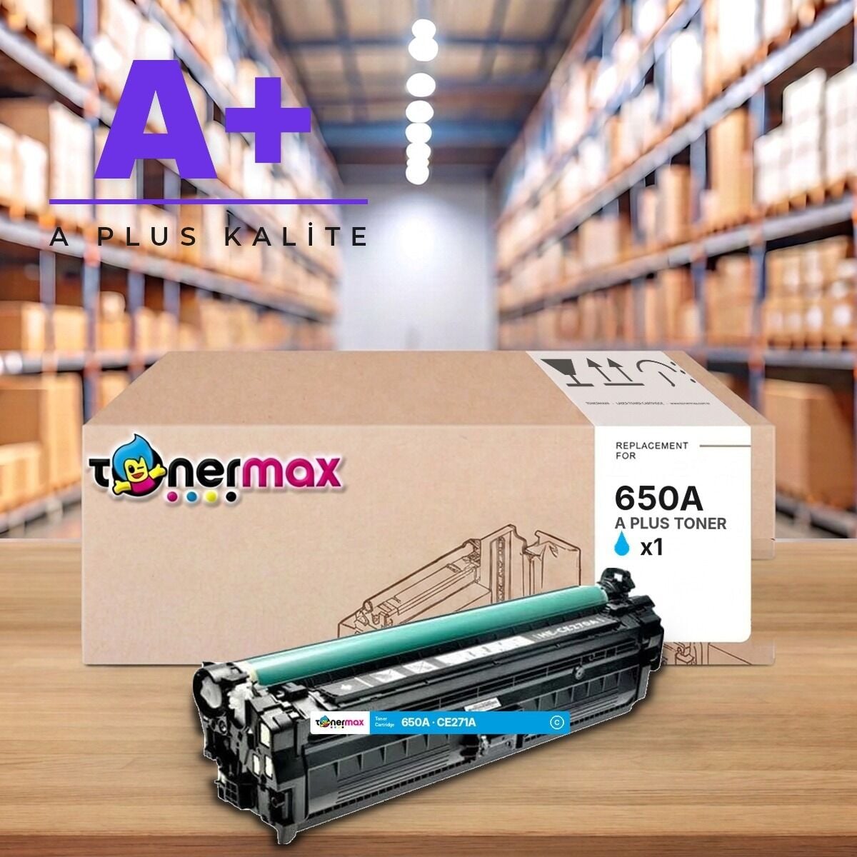 TonerMAX® 650A Mavi Muadil Toner — A Plus