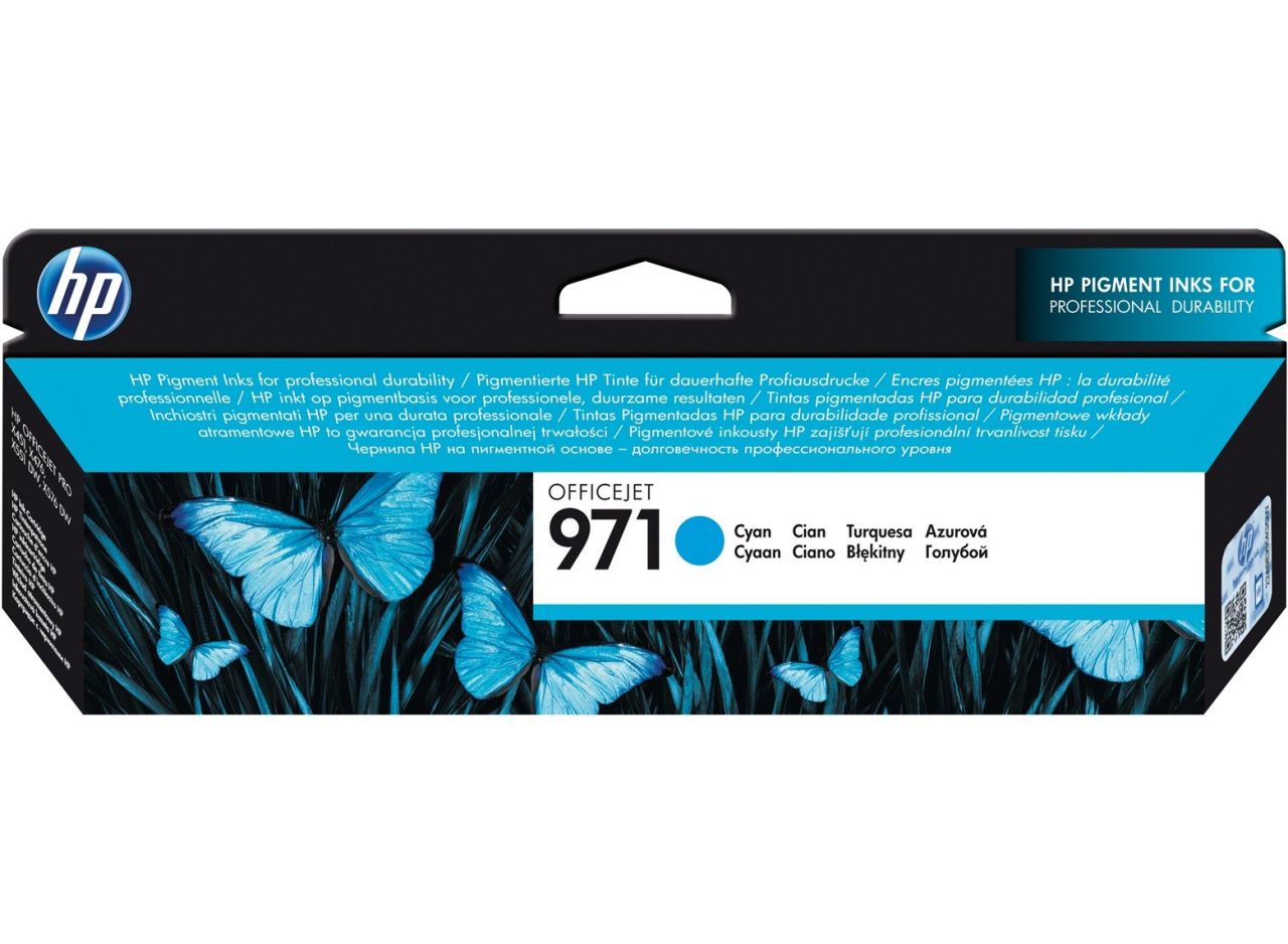 HP 971 CN622A Mavi Orjinal Kartuş / HP Officejet Pro X476 / Pro X451 / Pro X551 / Pro X576 Orjinal Kartuş