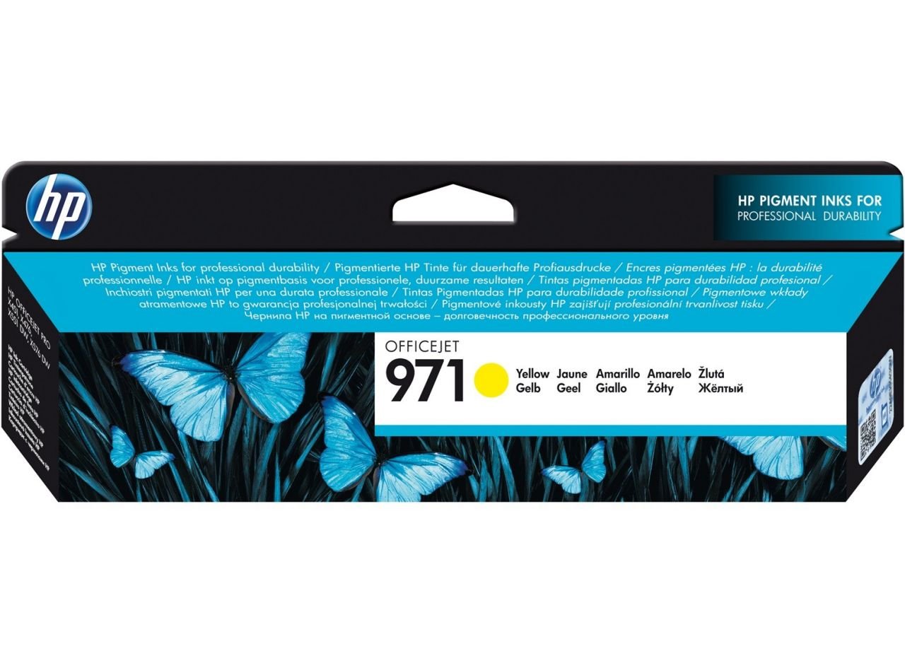 HP 971 CN624A Sarı Orjinal Kartuş / HP Officejet Pro X476 / Pro X451 / Pro X551 / Pro X576 Orjinal Kartuş