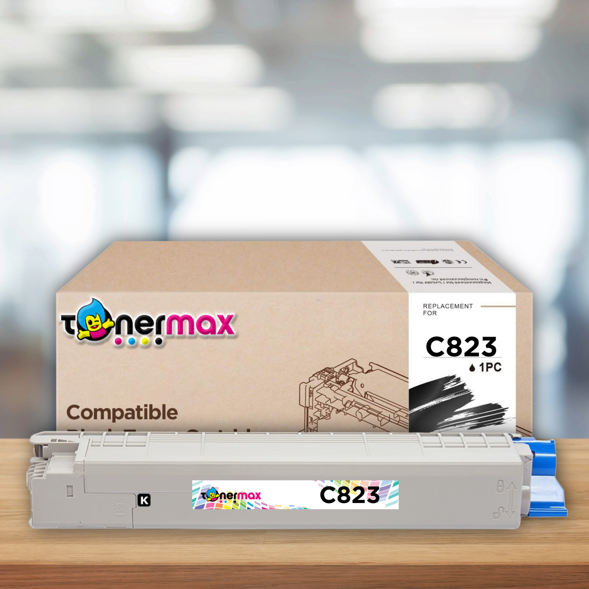 OKI 46471108 Muadil Toner Siyah - C823 / C833 / C843