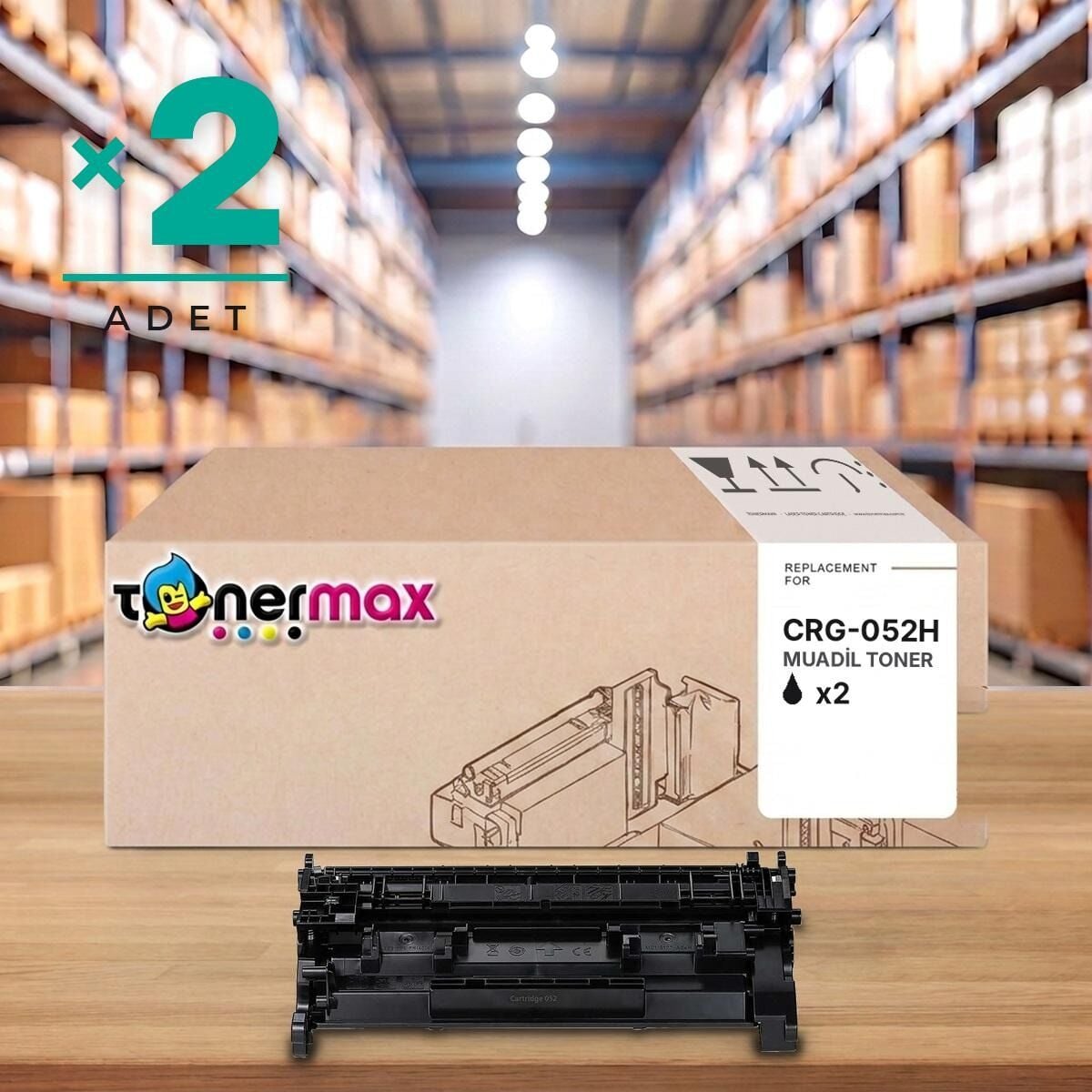 TonerMAX® CRG052H Muadil Toner — 2'li Paket