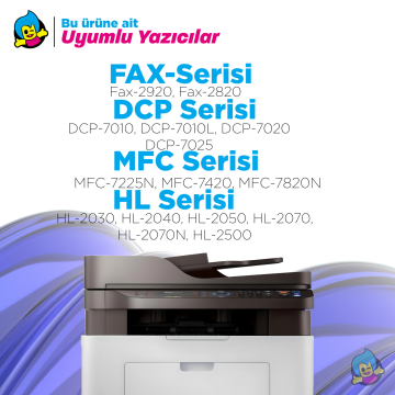 Brother DR-2025 Muadil Drum Ünitesi / DCP-7010 / 7020 / 7025/HL-2020 / 2030 2032 / 2040 / 2050 / MFC-7220/7240 / 7290 / 7420 / 7820