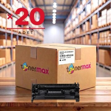 Canon CRG-052H Muadil Toner - Çipli 20'li Paket (1 Koli) / LBP212 / LBP214 / LBP215 / MF421 / MF424 / MF426 / MF428 / MF429