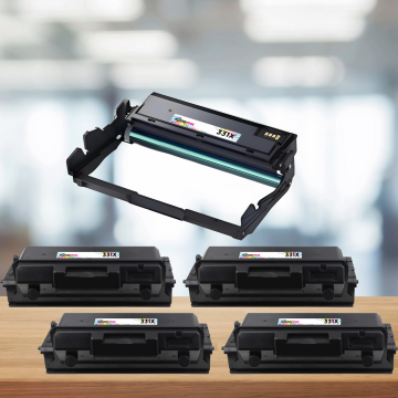 Hp 331X-W1331X Muadil Toner 4'lü Paket + 1 Adet W1332A Muadil Drum Ünitesi / LaserJet 408dn / MFP 432fdn