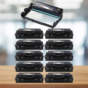 Hp 331A-W1331A Muadil Toner - 10'lu Paket + 1 Adet W1332A Muadil Drum ünitesi/ LaserJet 408dn / MFP 432fdn