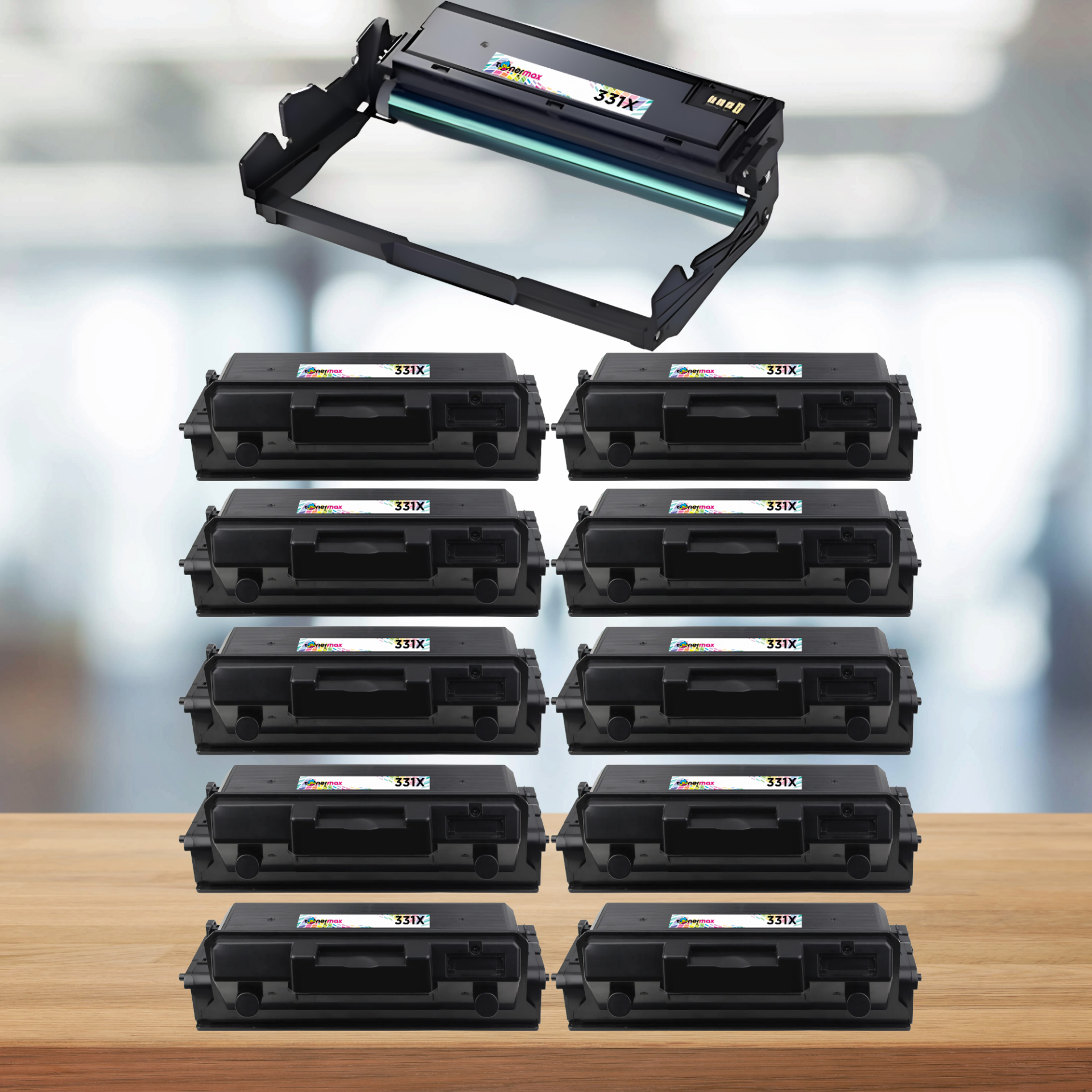 Hp 331X-W1331X Muadil Toner 10'lu Paket + 2 Adet W1332A Muadil Drum Ünitesi / LaserJet 408dn / MFP 432fdn