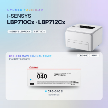Canon CRG-040 / LBP710Cx / LBP712Cx Mavi Orjinal Toner
