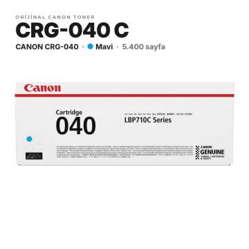 Canon CRG-040 / LBP710Cx / LBP712Cx Mavi Orjinal Toner