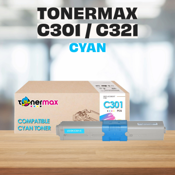 Oki C301 / C321 / MC342 44973543 Muadil Toner Mavi
