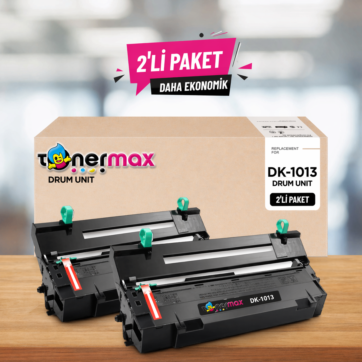 TonerMAX® DK-1013 Muadil Drum 2'li Paket