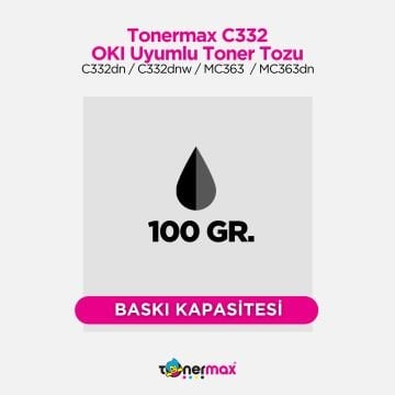 Oki 46508740 Siyah Toner Tozu / C332 / MC363