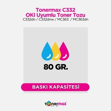Oki 46508735 Mavi Toner Tozu / C332 / MC363