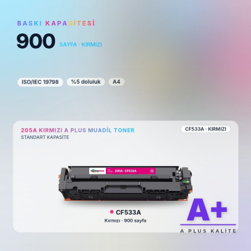 Hp 205A CF533A Kırmızı Muadil Toner A Plus / Color LaserJet Pro M154 / M180 / M181