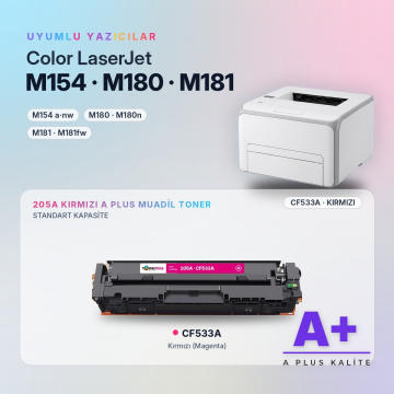 Hp 205A CF533A Kırmızı Muadil Toner A Plus / Color LaserJet Pro M154 / M180 / M181