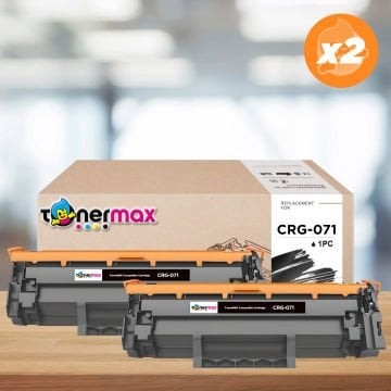 Canon CRG-071 Muadil Toner - Çipsiz 2'li Avntaj Paket / Canon I-Sensys LBP121dn / LBP122dw / MF271dn / MF272dw / MF273dw / MF274dw / MF275dw