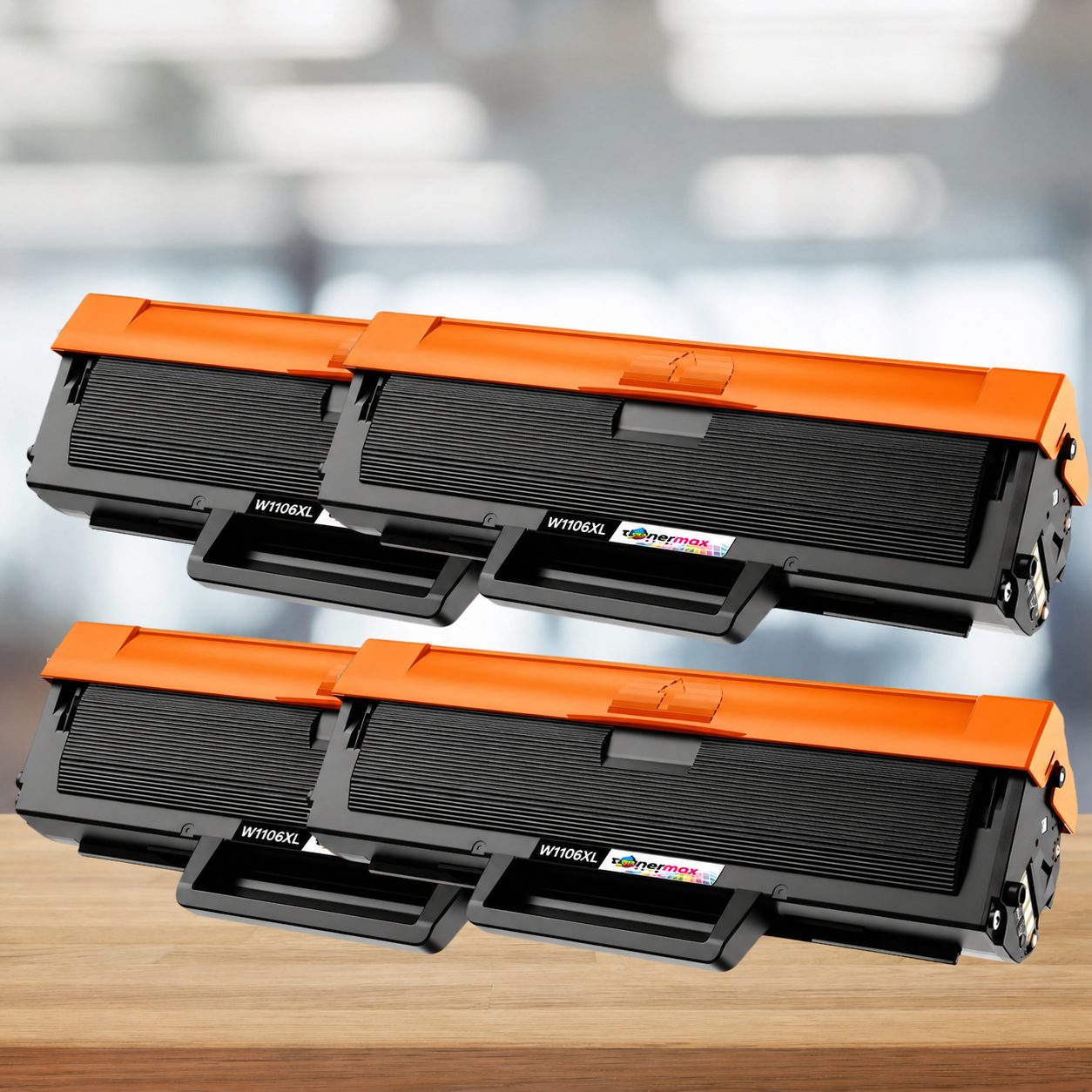 TonerMAX® W1106XL Muadil Toner — Dörtlü Paket
