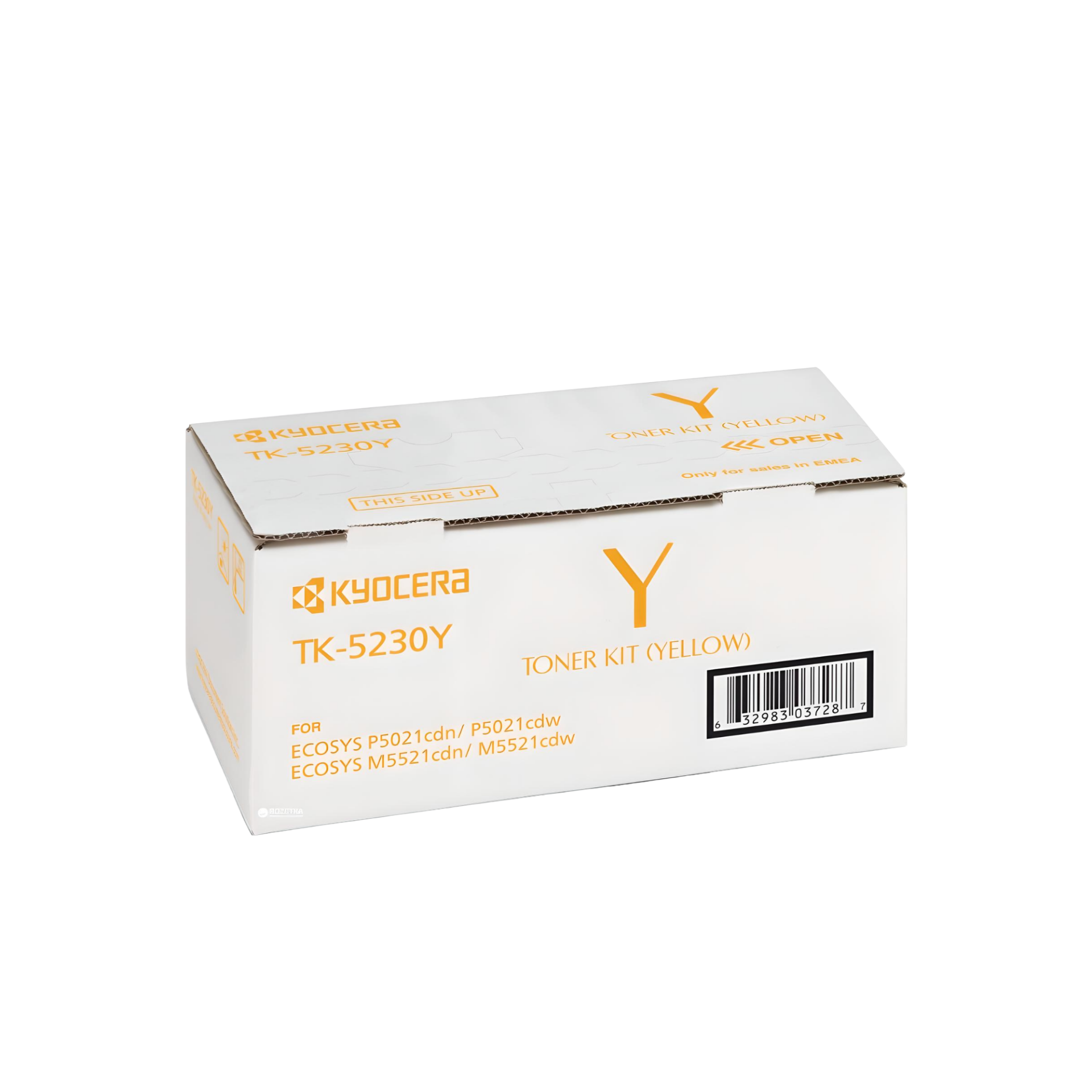 Kyocera TK-5230 orijinal Toner Sarı  / Ecosys M5021 / M5521