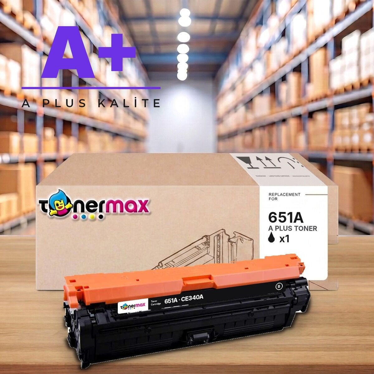 HP 651A CE340A Siyah A Plus muadil toner