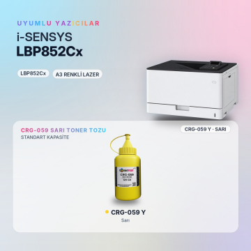 Canon CRG-059 Toner Tozu Sarı 120GR / LBP852Cx
