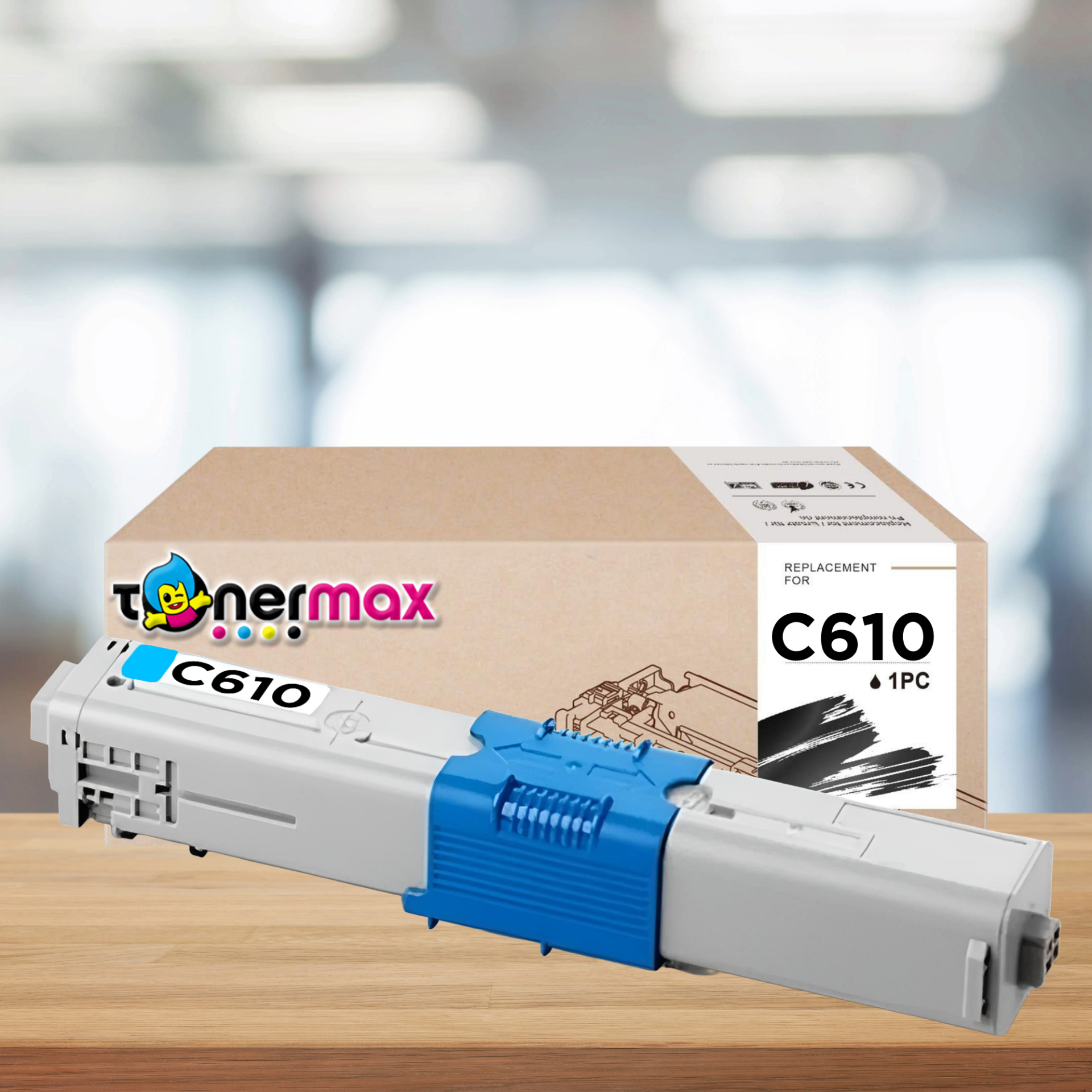 Oki 44315323 / C610 Muadil Toner Mavi