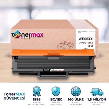 Hp 106XXL W1106XXL Muadil Toner - Çipli 20'li Paket ( Süper Yüksek Kapasite )/ 107A / 107W / MFP 135W / MFP 137fnw