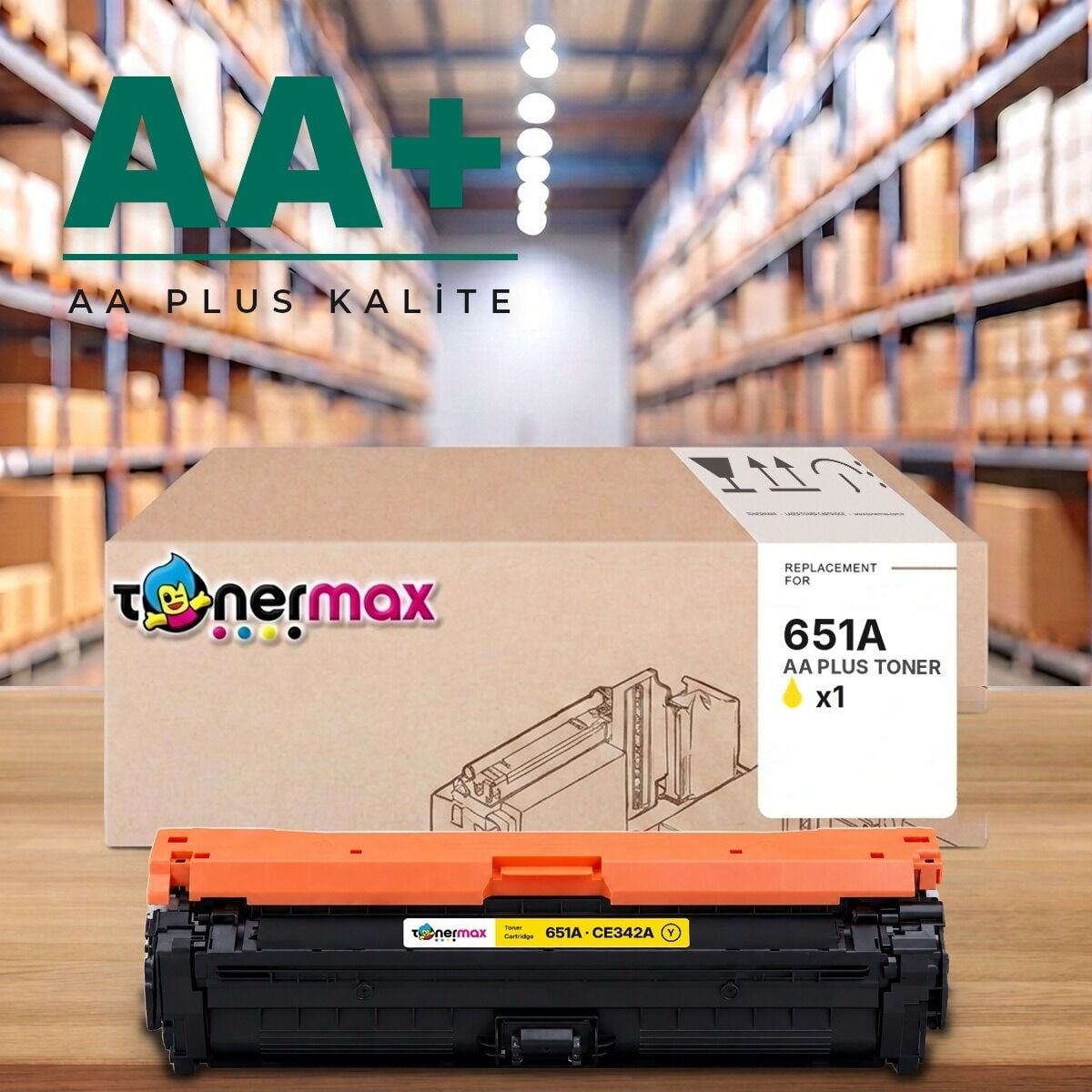TonerMAX® 651A Sarı Muadil Toner — AA Plus