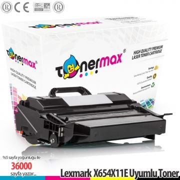 Lexmark X654X11E / X654 / X654DE / X656 MFP / X656DTE MFP / X658DTME / X658de / X658 Muadil Toneri 36K
