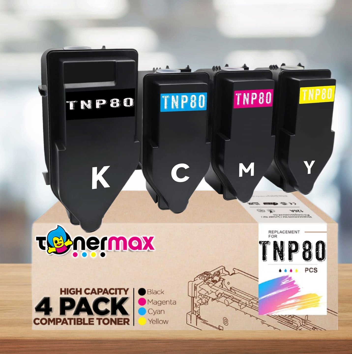 Konica Minolta TNP-80 Muadil Toner Takım/ Bizhub C3320i