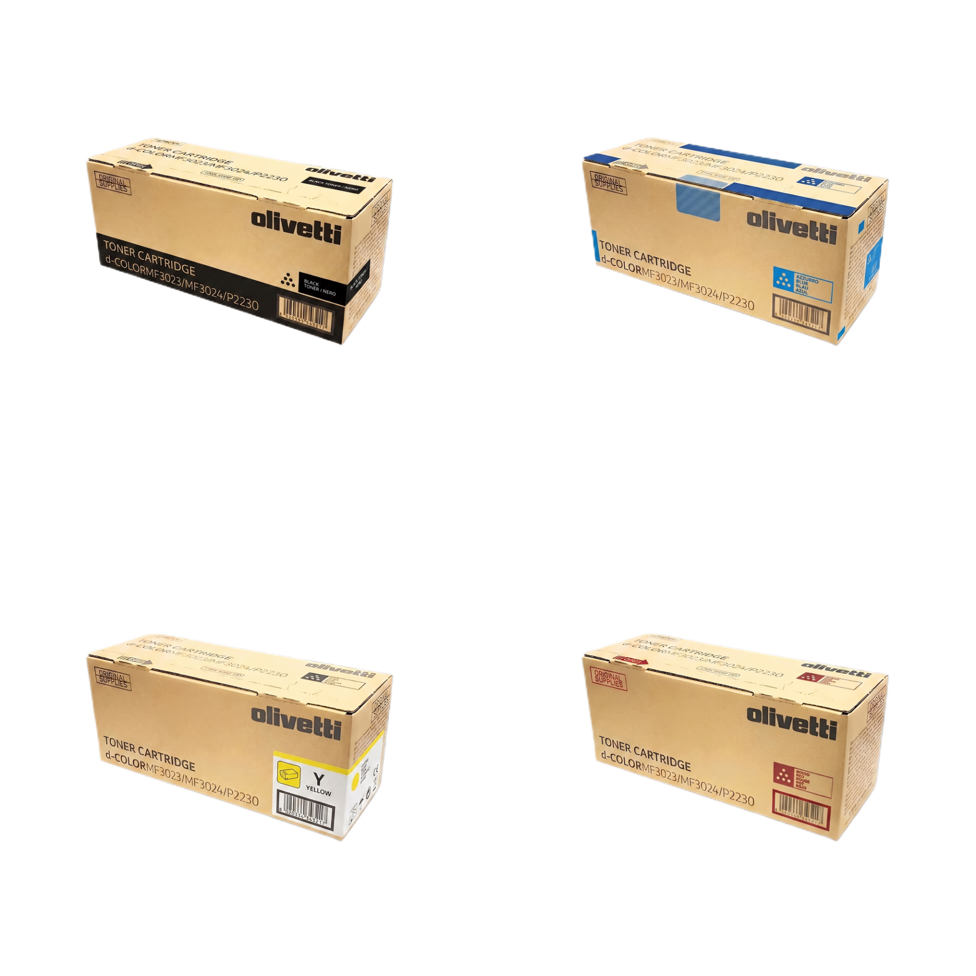 Olivetti D-Color MF3023 Orjinal Toner Takım / MF3024 / P2230