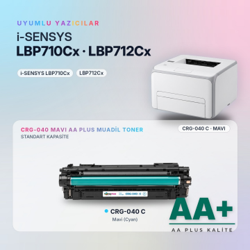Canon CRG-040 Mavi Muadil Toner AA Plus / LBP710Cx / LBP712Cx