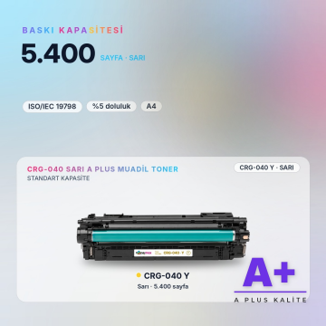 Canon CRG-040 Sarı Muadil Toner A Plus / LBP710Cx / LBP712Cx