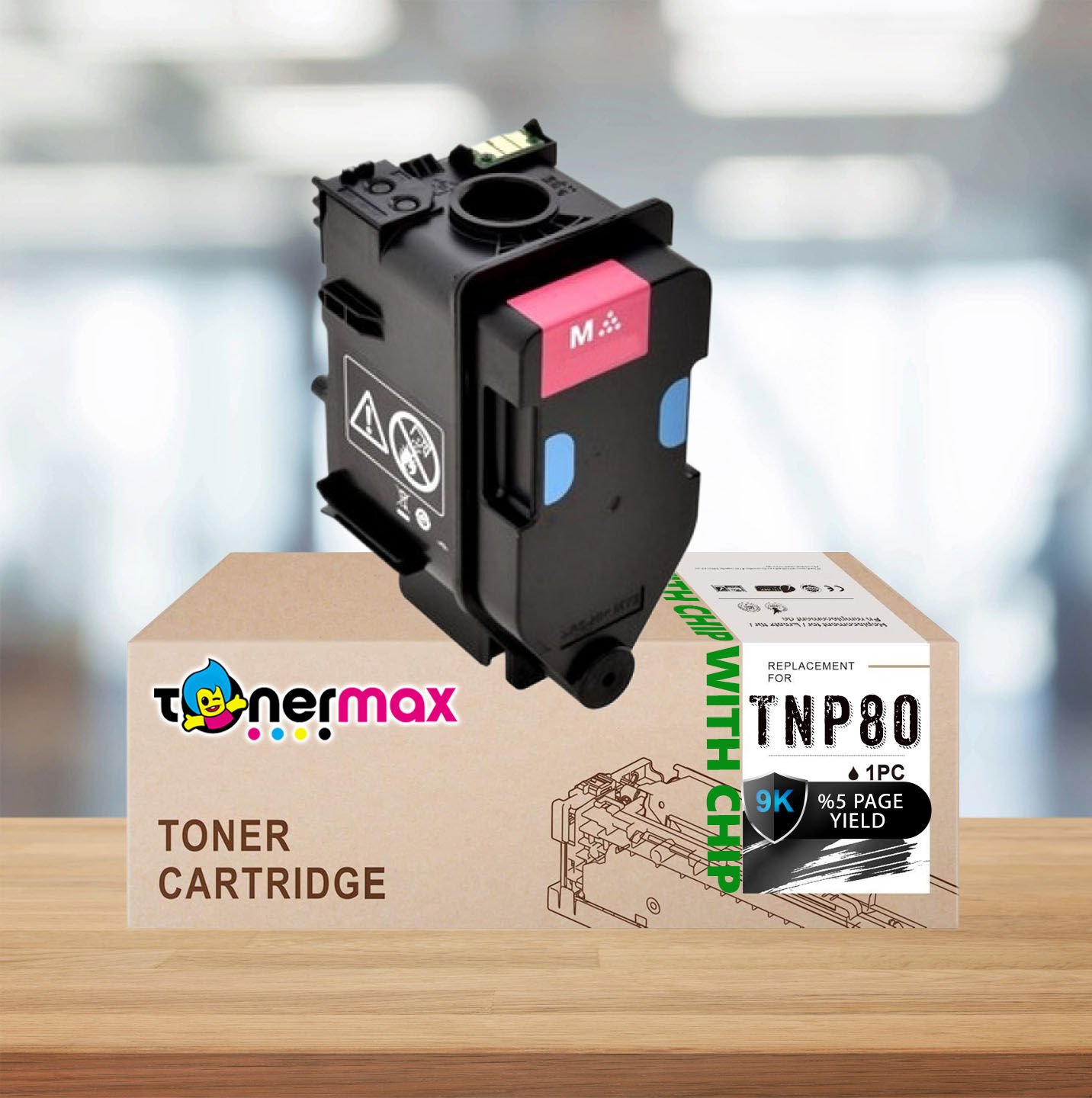 Konica Minolta Uyumlu Tonermax TNP-80 Muadil Toner Kırmızı Bizhub C3320i