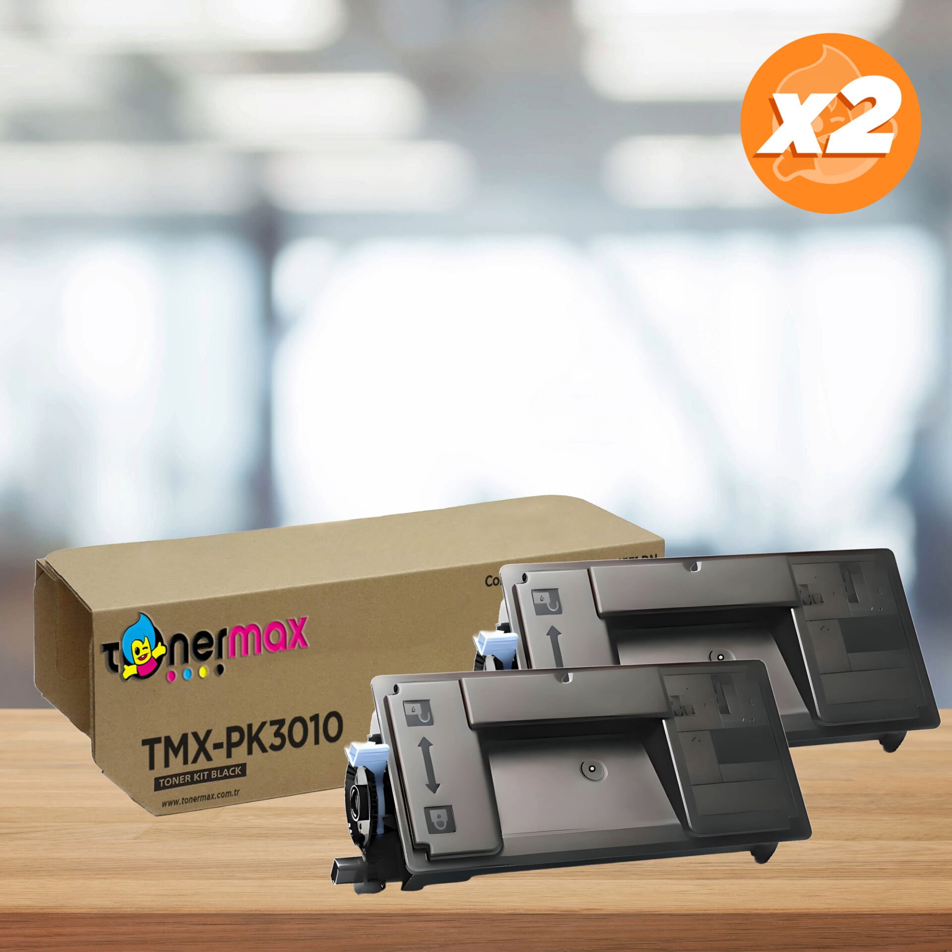 Utax PK-3010 Muadil Toner 2'li Avantaj Paket / P4531dn / P5531dn