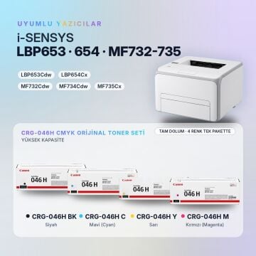 Canon CRG-046H Orjinal Toner Set Avantaj Paket / LBP653Cdw / LBP654Cx / MF732Cdw / MF734Cdw / MF735Cx